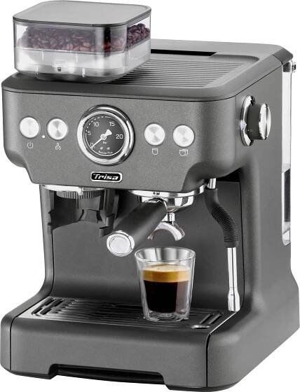 Trisa Barista Plus Kávovar antracitová s mlýnkem