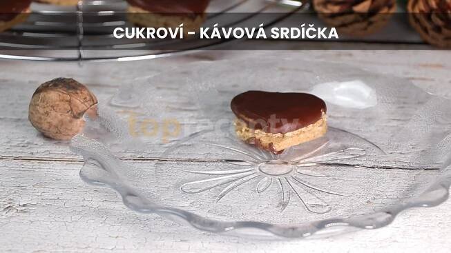 Cukroví - kávová srdíčka - fotografie receptu - TopRecepty.cz