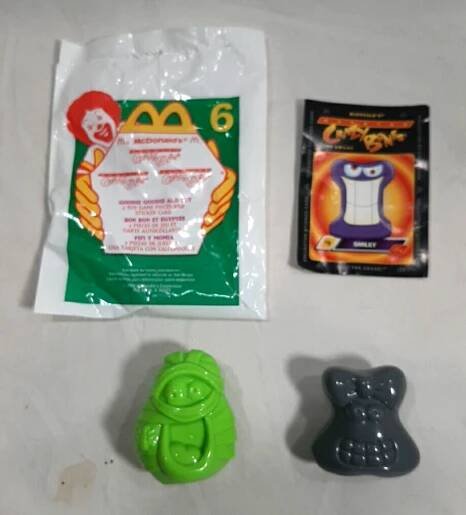 MCDONALDS - 2000 MONSTER CRAZY BONES HAPPY MEAL - TOYS #2 #3 #6 #9 - NEW IN BAG