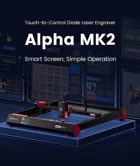 Alpha MK2 20W Smart Enclosed Diode Laser Engraver Series | Algolaser 
