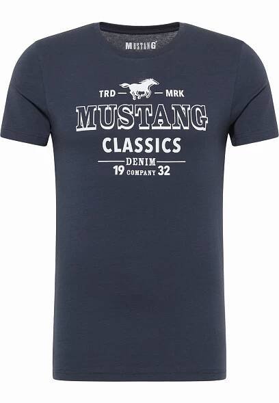 Pánské tričko MUSTANG modré | EXE JEANS | Specialisté na džíny Mustang, Cross, Mavi a další