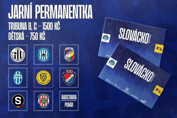 Jarní permanentka na SLOVÁCKO! Prodej na pokladnách stadionu ve středu 14. a 21. prosince