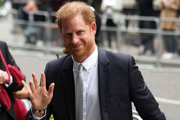 Prince Harry Visits Grandmother Queen Elizabeth's Burial Site at Windsor Castle on First Anniversary of Death