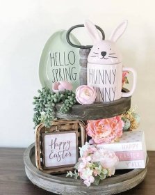 34 Best Easter Tiered Tray Decor Ideas 92 34 Best Easter Tiered Tray Decor Ideas