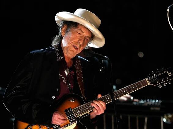 Musician Bob Dylan performs onstage during the AFI Life Achievement Award: A Tribute to Michael Douglas at Sony Pictures Studios on June 11, 2009 in Culver City, California.