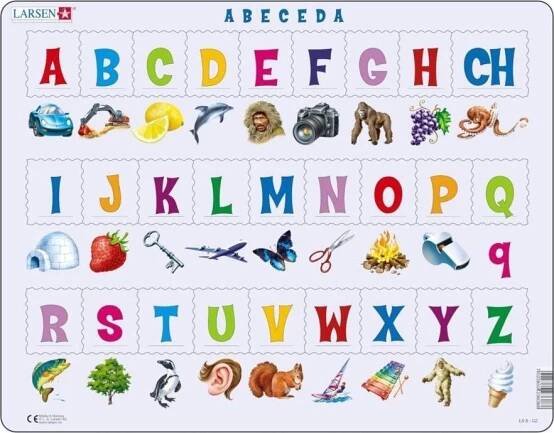 LARSEN Puzzle Obrázková abeceda 27 dílků - obrázek 1