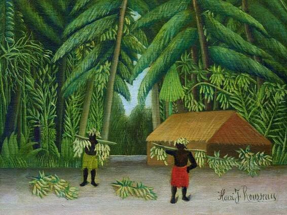 Obrazová reprodukce The Banana Harvest, Henri Rousseau, 40 × 30 cm