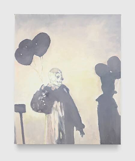 A painting by Luc Tuymans, titled Ballone, dated 2017.