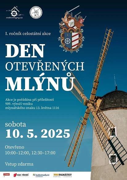 Den otevřených mlýnů - TřebíčLive.cz - Akce v Třebíči a okolí