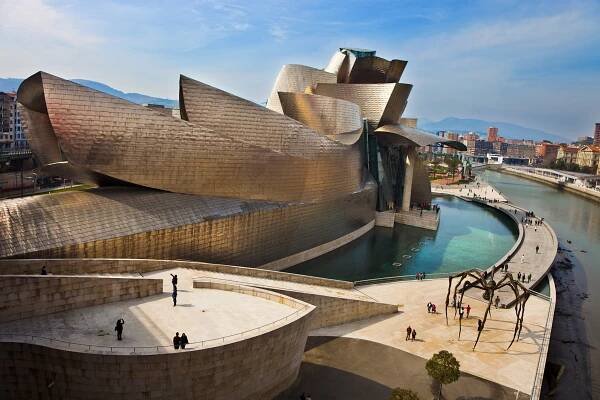 the Guggenheim Museum in Bilbao, Spain