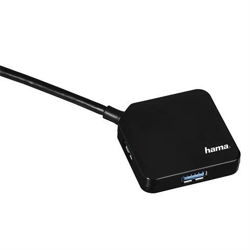 Hama USB 3.0 rozbočovač 1:4 (HUB) čierny