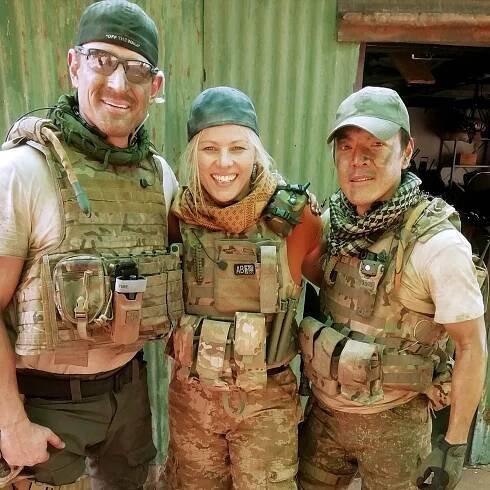 Lee-Anne plays TJ in the new action movie, Rogue