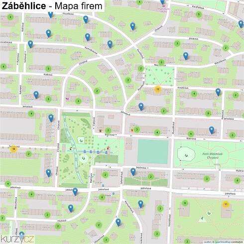 Záběhlice - mapy | Kurzy.cz