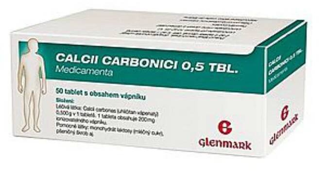 CALCII CARBONICI 0,5 TBL. MEDICAMENTA 0.5g 50 tablet