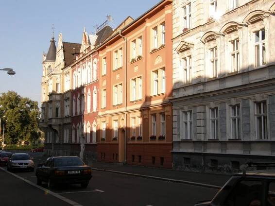 Část Otické ulice (Part of the street of Otice), Opava, Czech Republic