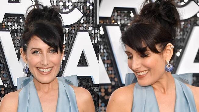 Lisa Edelstein topknot bun