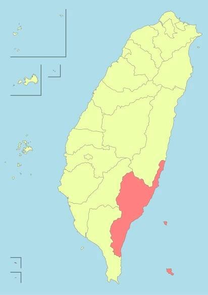 Soubor:Taiwan ROC political division map Taitung County.svg – Wikipedie