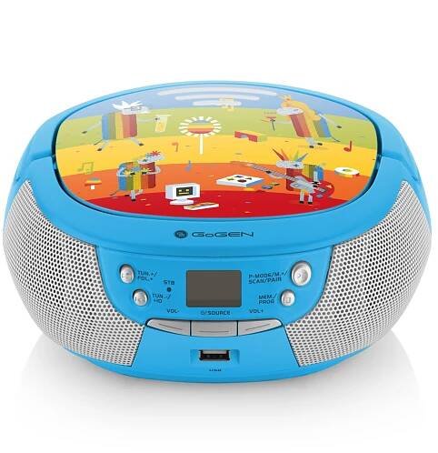 Radiopřijímač s CD GoGEN DÉČKO PŘEHRÁVAČ B modrá barva
