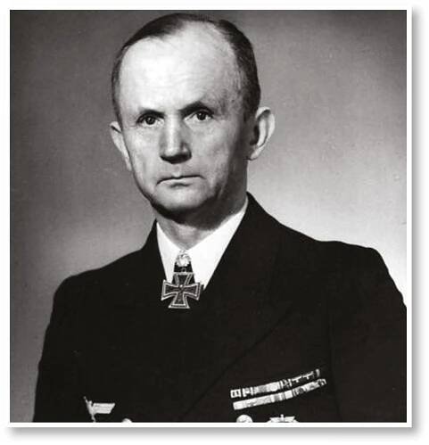 Gross Admiral Karl Doenitz [left] considered Operation Hannibal [below], the last major operation of the German Navy in the Second World War, a major success, despite disasters like the sinking of the Wilhelm Gustloff, General Steuben, and Goya. Indeed, the operation rescued more than two million people.