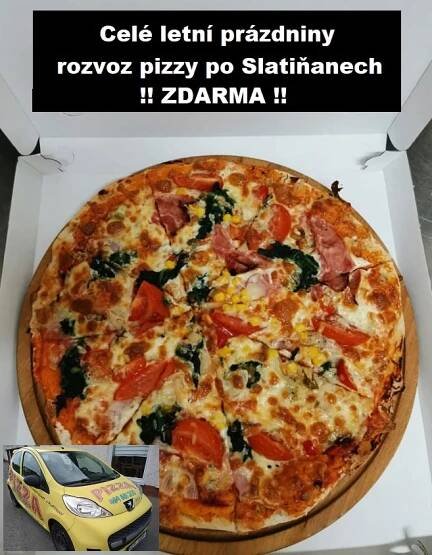 Bonet rozváží pizzu po Slatiňanech přes prázdniny zdarma – slatinak.cz