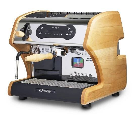 Lucca A53 Mini Espresso Machine by La Spaziale with maple side panels by Clive Coffee - Knockout (Maple)