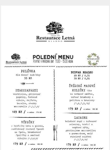 polední nabídka + fotografie