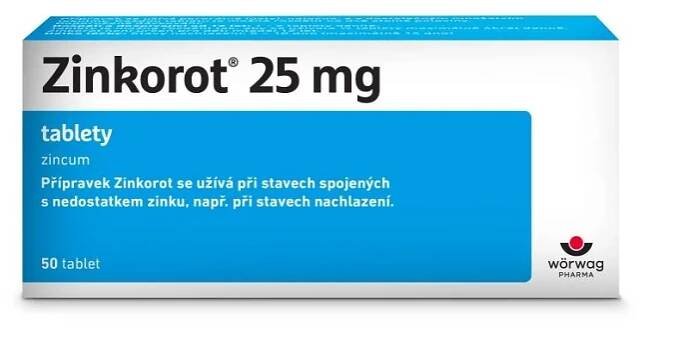 Zinkorot 25 mg 50 tablet