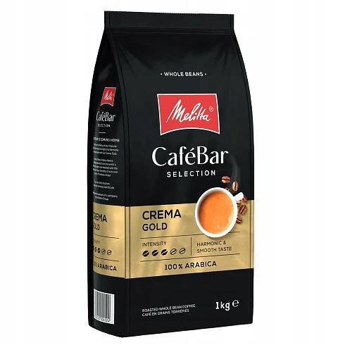 Káva zrnková MELITTA CAFEBAR CREMA GOLD 1 kg + DÁREK videokniha