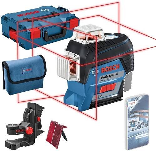BOSCH Professional Čárový laser samonivelační GLL3-80 C BM1 Lboxx 0.601.063.R03 (bez baterií)
