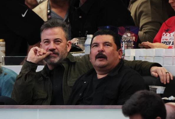 Jimmy Kimmel and Guillermo Rodriguez are pictured in the s