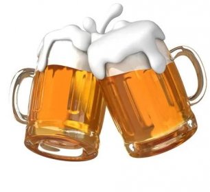Dvojice pivní sklenice, který pronesl přípitek. pivní splash — Stock obrázek