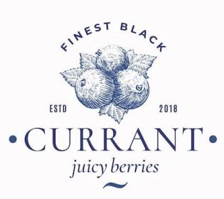 Finest Black Currant Abstract  Sign, Symbol or Logo Template.