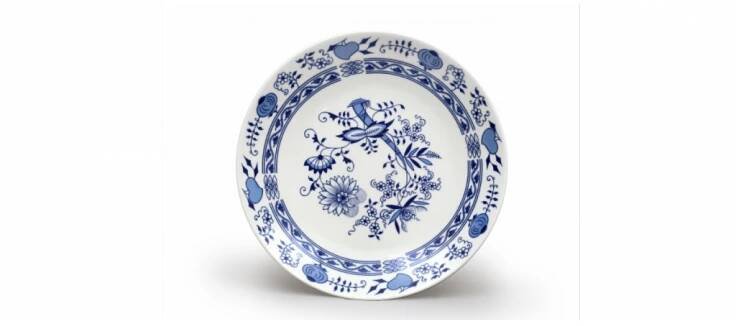 cibulák talíř mělký 24 cm henriette Saphyr Thun 1 ks cibulákový porcelán Nová Role