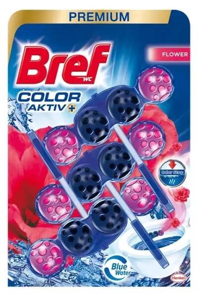 BREF Power Aktiv WC blok 3x50 g - Fresh Flower