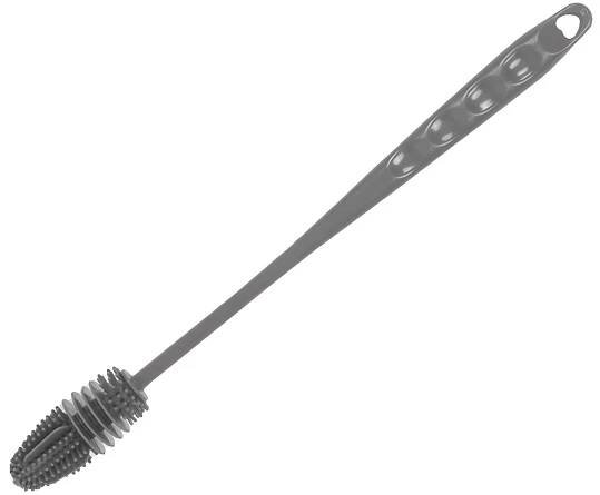 Verk 27154 Silikonový kartáč na mytí sklenic 26 cm šedý