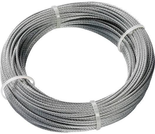 LUX-TOOLS Drátěné lano pozinkovaná ocel, pr. 2 mm x 30 m