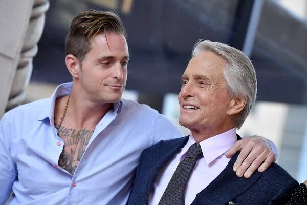 Cameron Douglas and Michael Douglas
