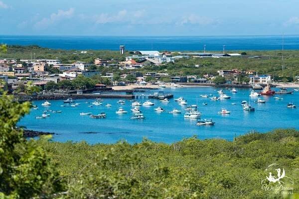 Puerto Baquerizo Moreno seen from Cerro Tijeretas Viewpoint