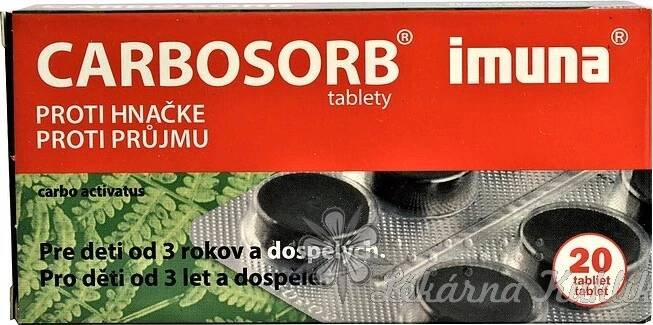 CARBOSORB POR 320MG TBL NOB 20