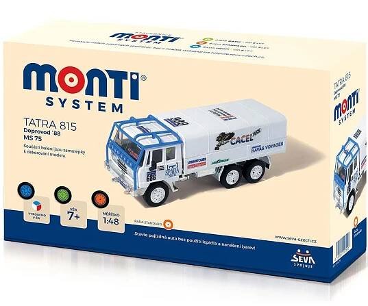 Stavebnice Monti 75 Tatra 815 doprovod Rallye 1988 1:48