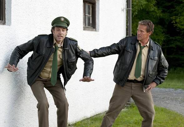 Hubert a Staller - Mord im Schweinestall - Z filmu - Helmfried von Lüttichau, Christian Tramitz