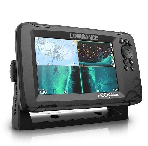 Lowrance HOOK Reveal 7 se sondou Tripleshot