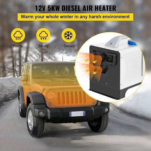 VEVOR Dieselový ohřívač vzduchu 5KW nezávislé topení