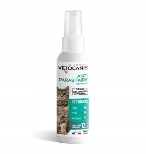 Vetocanis sprej pro kočky proti blechám, klíšťatům a komárům 250 ml
