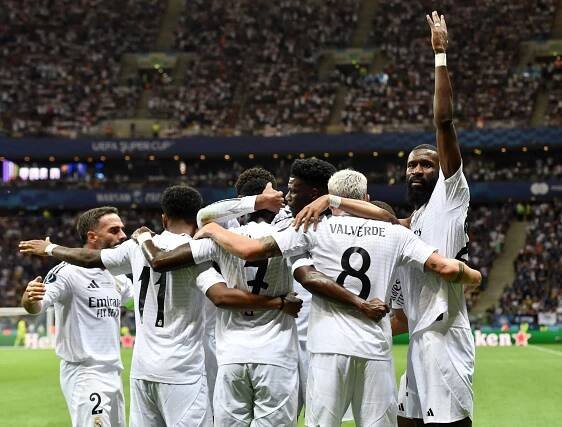 Mbappé poprvé skóroval za Real. Madridský klub má rekordní šestý Superpohár