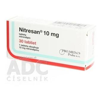 NITRESAN 10 MG  30X10MG Tablety (Vysoký krevní tlak)