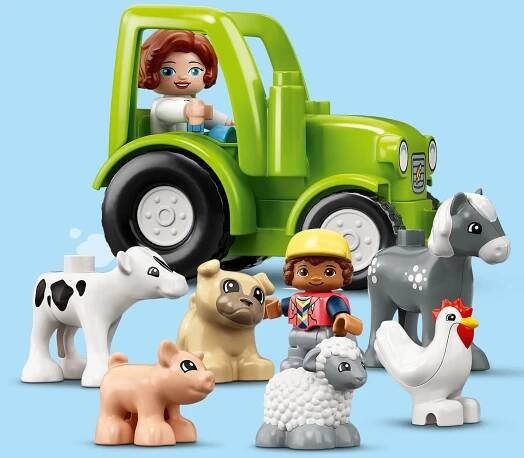 LEGO® DUPLO® Town 10952 Stodola, traktor a zvířátka z farmy | Maxíkovy hračky