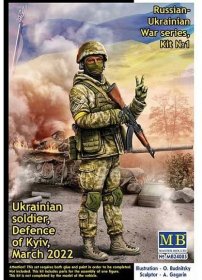 1:24 ussian-Ukrainian War series, Kit No1. Ukrainian soldier, Defence of Kyiv, March 2022