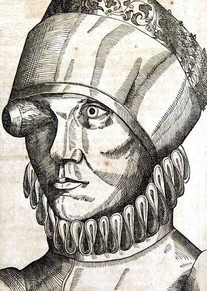 Bartisch-218r - A black and white drawing of a man wearing a hat - PICRYL - Public Domain Media Search Engine Public Domain Search