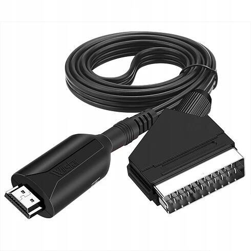 KABEL ADAPTÉR PŘEVODNÍK Z HDMI NA EURO / SCART 1080P ADAPTÉR PRO TELEVIZOR